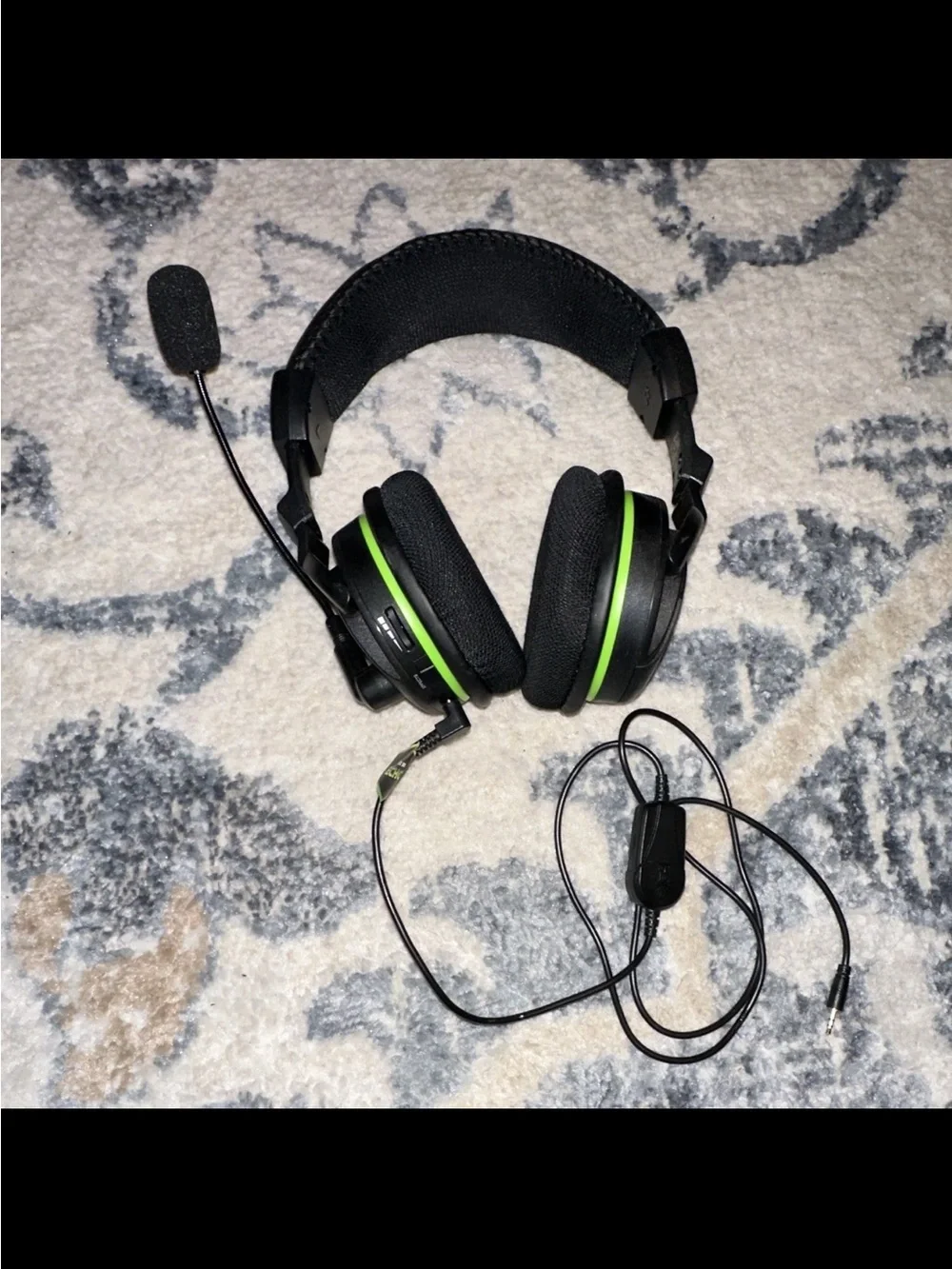 Turtle Beach X42 3.5mm wired headset boom mic black / green